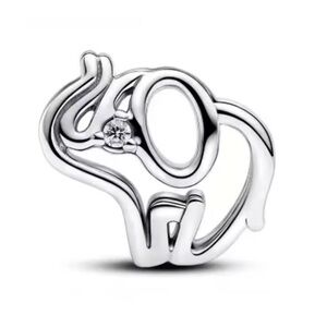 NWOT  Openwork Elephant Charm Sterling Silver 925